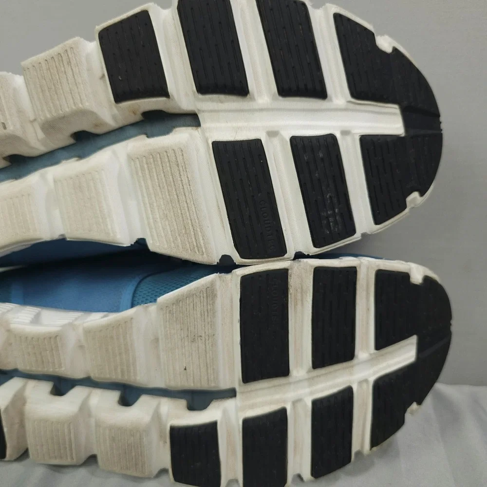 On Running Cloud 5 Shoes Men Size 12 Niagara Blue White Mesh Sneaker